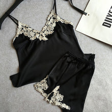 Sexy Silk Satin Pajama Set