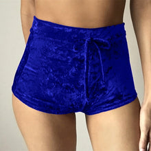 Velvet Elastic Shorts