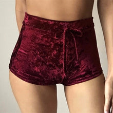 Velvet Elastic Shorts