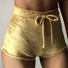Velvet Elastic Shorts