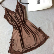 Ladies Sexy Silk Satin Night Dress
