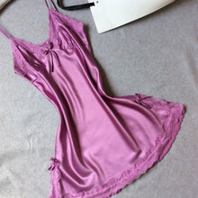 Ladies Sexy Silk Satin Night Dress