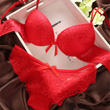 Womens Sexy Lace Satin Set