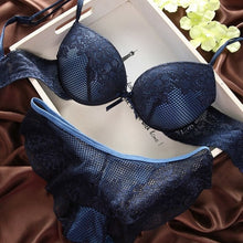 Womens Sexy Lace Satin Set