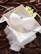 Womens Sexy Lace Satin Set