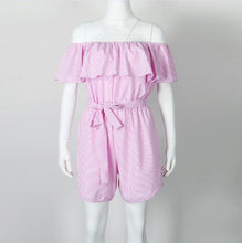 Beach Girl Striped Playsuits