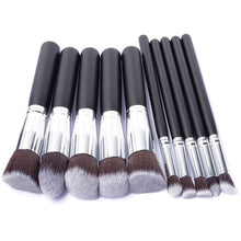 Silver/Golden Makeup Brushes Set