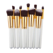 Silver/Golden Makeup Brushes Set