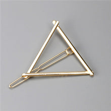 Gold/Silver Plated Metal Triangle Hair Clips