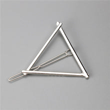 Gold/Silver Plated Metal Triangle Hair Clips