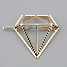 Gold/Silver Plated Metal Triangle Hair Clips