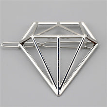 Gold/Silver Plated Metal Triangle Hair Clips