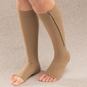 Women Zipper Knee stockings