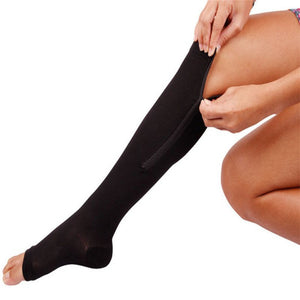 Women Zipper Knee stockings