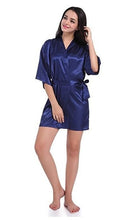 Sexy Satin Night Lace Robe
