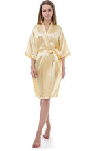 Sexy Satin Night Lace Robe