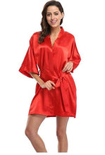 Sexy Satin Night Lace Robe