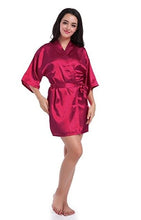 Sexy Satin Night Lace Robe