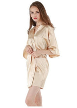 Sexy Satin Night Lace Robe