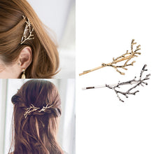 Vintage Gold Silver Tree Hair Clips