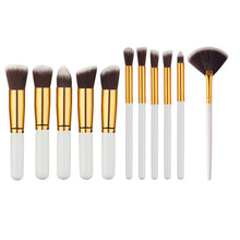Silver/Golden Makeup Brushes Set