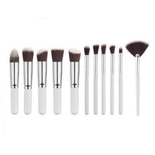 Silver/Golden Makeup Brushes Set