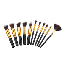Silver/Golden Makeup Brushes Set