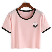 Quirky Aliens crop top