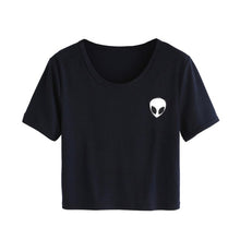 Quirky Aliens crop top