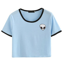 Quirky Aliens crop top