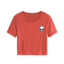 Quirky Aliens crop top