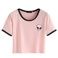 Quirky Aliens crop top