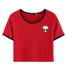 Quirky Aliens crop top
