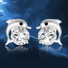 Cute Romantic Dolphin Stud Earrings For Ladies