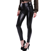 Cute Leather High-Waisted Leggings For Women