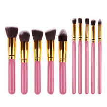 Silver/Golden Makeup Brushes Set
