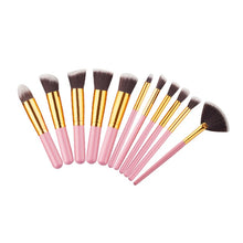 Silver/Golden Makeup Brushes Set