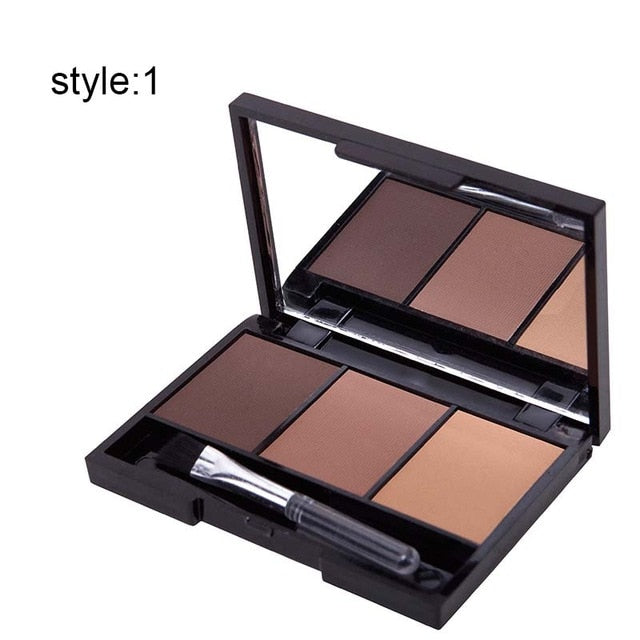 3 Color Eyebrow Powder Palette
