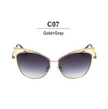 Cat Eye Sunglasses Women Mirror Effect
