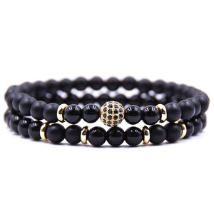 Natural stone Bracelet Dark Night