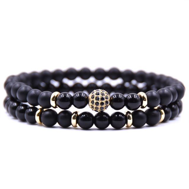 Natural stone Bracelet Dark Night