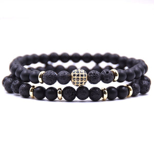 Natural stone Bracelet Dark Night