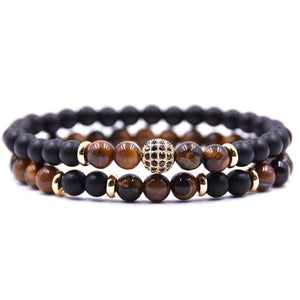Natural stone Bracelet Dark Night