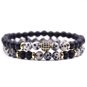 Natural stone Bracelet Dark Night