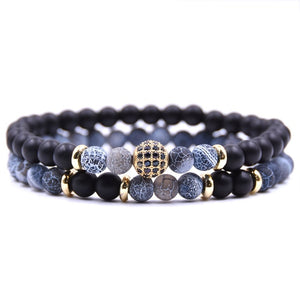 Natural stone Bracelet Dark Night
