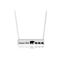 Papa Bear Mama Bear Pendant Necklace For Mam And Dad