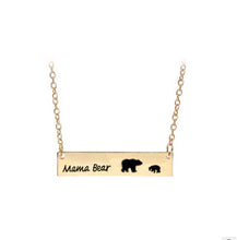 Papa Bear Mama Bear Pendant Necklace For Mam And Dad