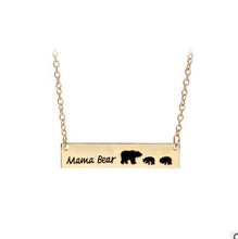 Papa Bear Mama Bear Pendant Necklace For Mam And Dad