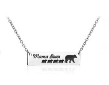 Papa Bear Mama Bear Pendant Necklace For Mam And Dad