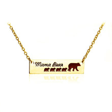 Papa Bear Mama Bear Pendant Necklace For Mam And Dad